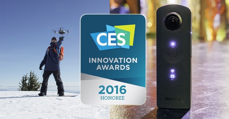 ces innovation award 2016 las vegas lily drone ricoh theta s 360 graden camera